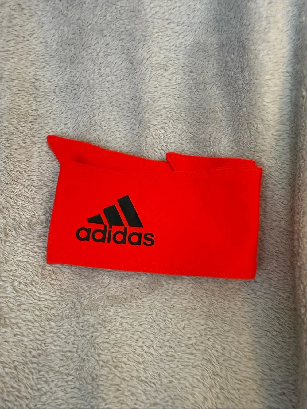 Adidas Red Twist Headband Scarf with Black Logo